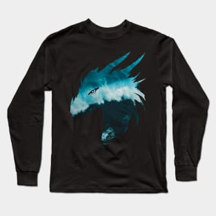 Tsunami Dragon Head Shot Long Sleeve T-Shirt